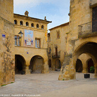 Buy canvas prints of Historic center of Horta de Sant Joan, Catalonia - Picturesque E by Jordi Carrio