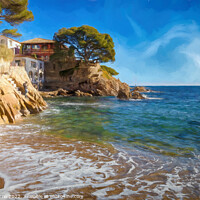Buy canvas prints of Majestic Beauty of Cala Malaret - CR2201-6750-PIN by Jordi Carrio