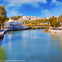 Buy canvas prints of Tavira town in the Algarve, Portugal - 6 - Orton glow Edition  by Jordi Carrio