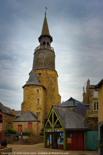 Dinan Clock Tower - C1506-1614-ABS Picture Board by Jordi Carrio
