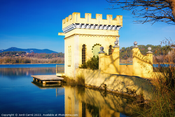 Banyoles lake fishing houses - CR2201-6642-GLA Picture Board by Jordi Carrio