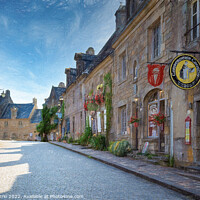 Buy canvas prints of Charming Streets of Locronan - C1506 2031 PIN by Jordi Carrio
