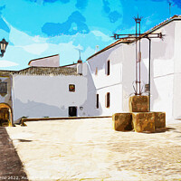 Buy canvas prints of Ronda historic center square - C1804 2935 WAT by Jordi Carrio