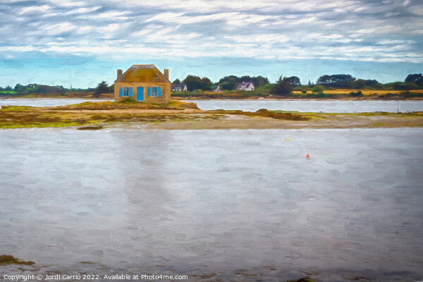 Low tide on Saint Cando - C1506-2087-OIL Picture Board by Jordi Carrio