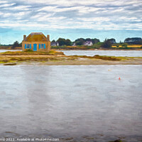 Buy canvas prints of Low tide on Saint Cando - C1506-2087-OIL by Jordi Carrio