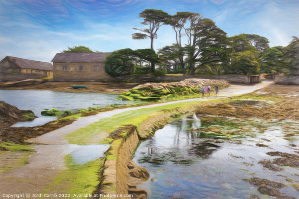 Low Tide Passage to Berde Island - C1506-1710-ABS Picture Board by Jordi Carrio