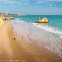 Buy canvas prints of Beaches and cliffs of Praia Rocha, Algarve - 2 - Picturesque Edi by Jordi Carrio