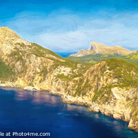 Buy canvas prints of Panoramic of Cape Formentor - CR2204-7440-ABS by Jordi Carrio