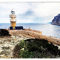 Buy canvas prints of Lighthouse, Dragonera Island - CR2204-7149-WAT by Jordi Carrio
