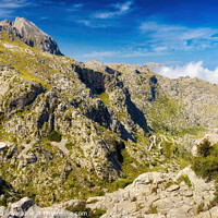 Buy canvas prints of Mountain Pass of Reyes, Majorca - CR2205-7545-ORT by Jordi Carrio