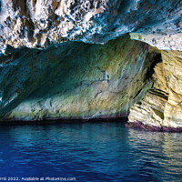 Buy canvas prints of The Enchanting Blue Cave of Cabrera - CR2204-7373- by Jordi Carrio