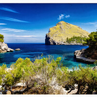 Buy canvas prints of Panoramic of La Calobra cove- CR2205-7548-ABS by Jordi Carrio