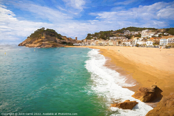 Panoramic view of the bay of Tossa, Costa Brava - Picturesque Ed Picture Board by Jordi Carrio