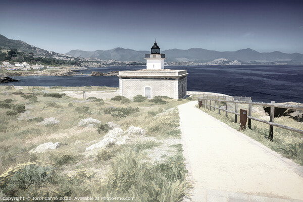 S'Aranella Lighthouse, Port of Selva bay - Des-saturated Edition Picture Board by Jordi Carrio