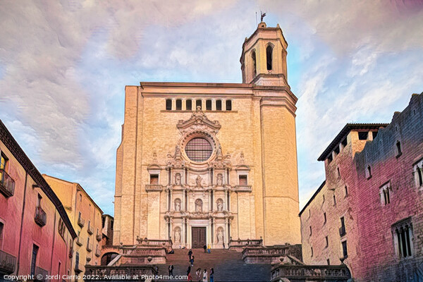 Majestic Girona Cathedral - CR2111-6225-ABS Picture Board by Jordi Carrio