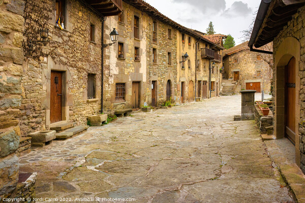 Houses of the XVI and XVII centuries of Rupit - Orton glow editi Picture Board by Jordi Carrio