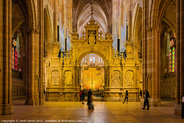 Retrochoir of the cathedral of león Picture Board by Jordi Carrio