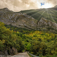 Buy canvas prints of Orton glow edition, of the Morredero mountains sunset by Jordi Carrio