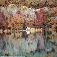 Buy canvas prints of Reflective autumn in Banyoles - CR2301-8531-ABS by Jordi Carrio