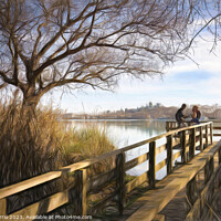 Buy canvas prints of Confidences at the Banyoles viewpoint - CR2301-850 by Jordi Carrio