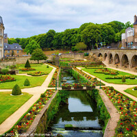 Buy canvas prints of Enchanting Gardens of Les Remparts - C1506-2078-GL by Jordi Carrio