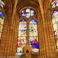 Buy canvas prints of Stained glass windows of the cathedral of León by Jordi Carrio