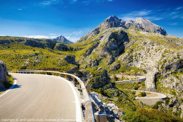 Mountain Pass of Reyes, Majorca - CR2205-7543-ORT Picture Board by Jordi Carrio