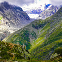 Buy canvas prints of Majestic Aletsch Glacier Panorama  by Jordi Carrio