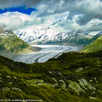 Buy canvas prints of Majestic Aletsch Glacier - N0708-67-ORT-2 by Jordi Carrio