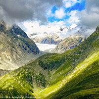 Buy canvas prints of Majestic Swiss Alps Glacier - N0708-61-ORT-2 by Jordi Carrio