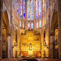 Buy canvas prints of Main altar of the cathedral of León by Jordi Carrio