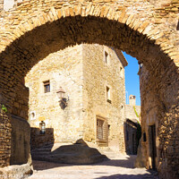 Buy canvas prints of Arch of the street, Peratallada - C1610-7667-ORT by Jordi Carrio