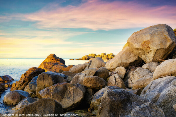 Colors of sunrise on the Costa Brava -1 Picture Board by Jordi Carrio