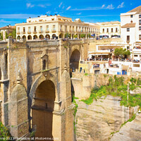 Buy canvas prints of Architectural Harmony in Ronda -  C1804 2894 PIN by Jordi Carrio