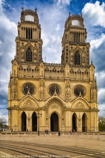 The splendor of the Orléans Cathedral - CR2304-891 Picture Board by Jordi Carrio