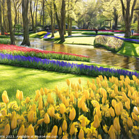 Buy canvas prints of Radiant Tulip Paradise - CR2305-9209-OIL by Jordi Carrio