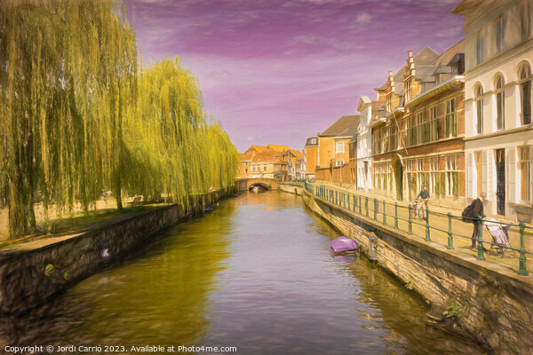 Twilight in Ghent - CR2304-9068-ABS Picture Board by Jordi Carrio