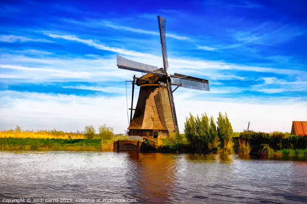 Reflections in Kinderdijk - CR2305-9244-ABS Picture Board by Jordi Carrio