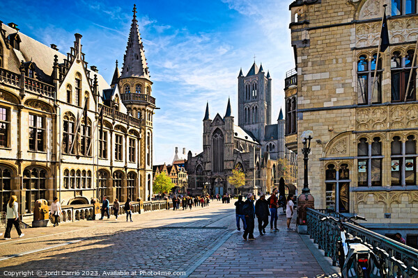 Historical monuments of Ghent - CR2304-9036-ABS Picture Board by Jordi Carrio