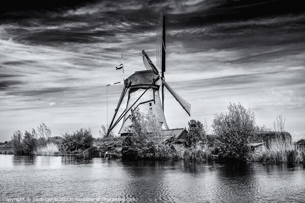 The majesty of the Windmill - CR2305-9264-BW. Picture Board by Jordi Carrio