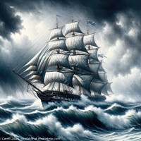 Buy canvas prints of Navigating the Storm - GIA-2309-1082-OIL by Jordi Carrio