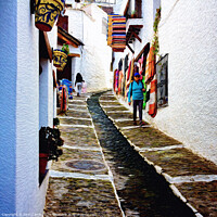 Buy canvas prints of Alley of Colors - C1804-2854-OIL by Jordi Carrio