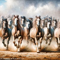 Buy canvas prints of Majestic Race - GIA2401-0158-OIL by Jordi Carrio