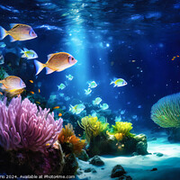 Buy canvas prints of Glowing Reef - GIA2401-0196-REA by Jordi Carrio