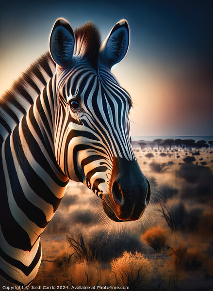 Striped Sunset - GIA2401-0205-REA Picture Board by Jordi Carrio