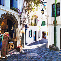 Buy canvas prints of Colors of Cadaqués - CR2309-9473-WAT by Jordi Carrio