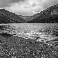 Buy canvas prints of Mountains National Park Lake, Glendalough - Black  by Jordi Carrio