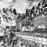 Buy canvas prints of Montserrat Monastery and its natural park - Catalo by Jordi Carrio