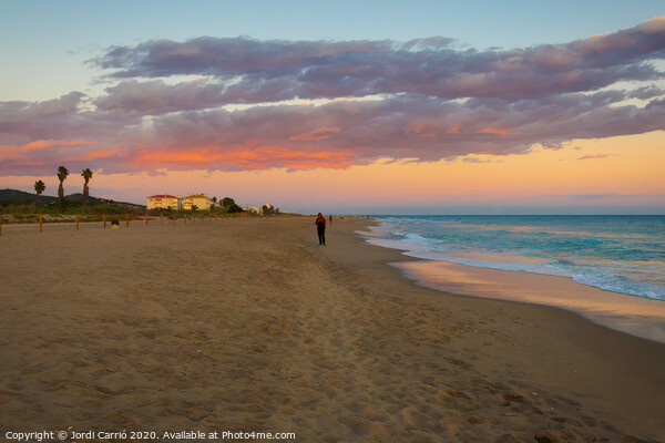 Sunset on the beach of Saint Salvador - 1 Picture Board by Jordi Carrio