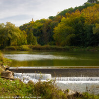 Buy canvas prints of Autumn landscapes in the river Ter. Osona, Catalon by Jordi Carrio